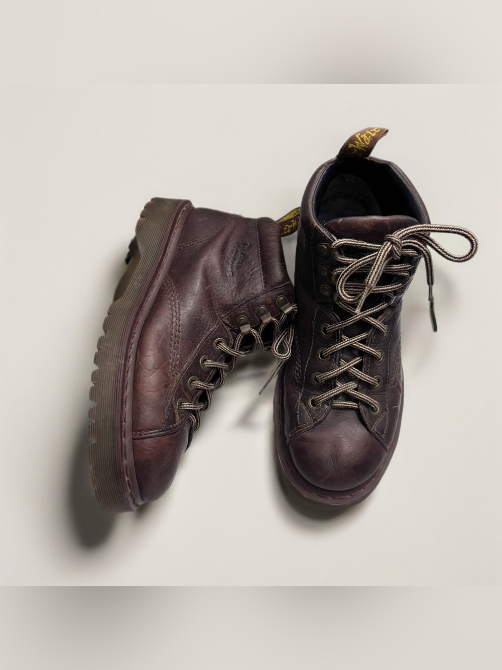Dr. Martens Brown Leather Lace-Up Boots